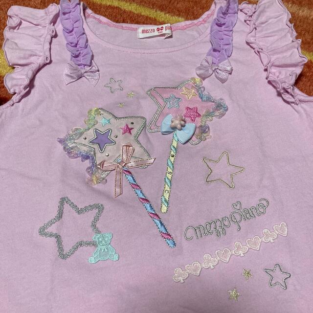 mezzo piano(メゾピアノ)のmezzo piano ノースリーブ キッズ/ベビー/マタニティのキッズ服女の子用(90cm~)(Tシャツ/カットソー)の商品写真