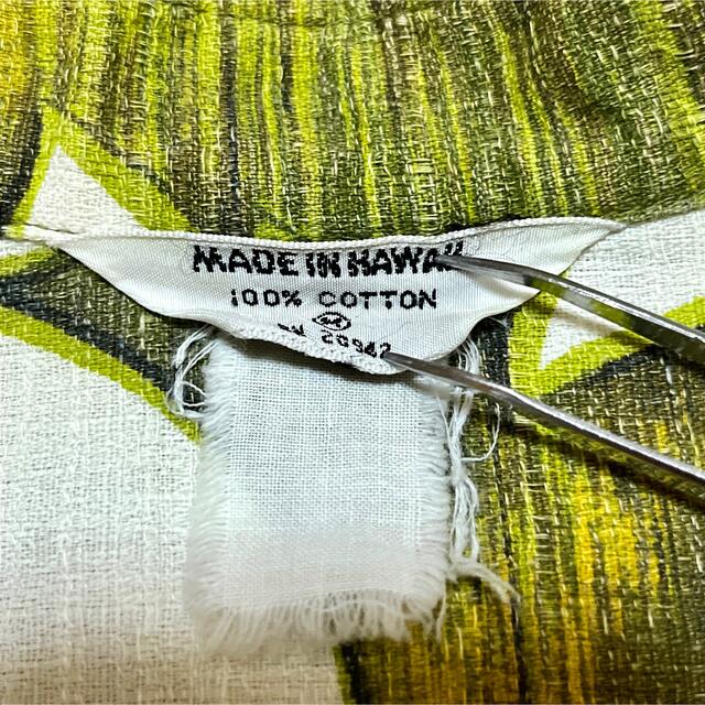 70’s Made In Hawaii コットン ハワイアンシャツ