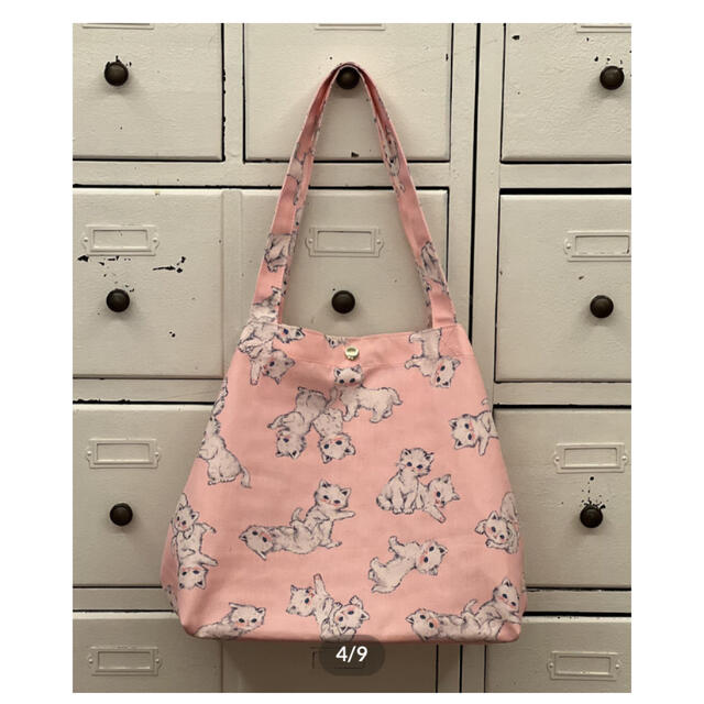 franche lippee(フランシュリッペ)の【新品】 yukiemon ユキエモン テキスタイルBAG うじゃうじゃねこ レディースのバッグ(トートバッグ)の商品写真