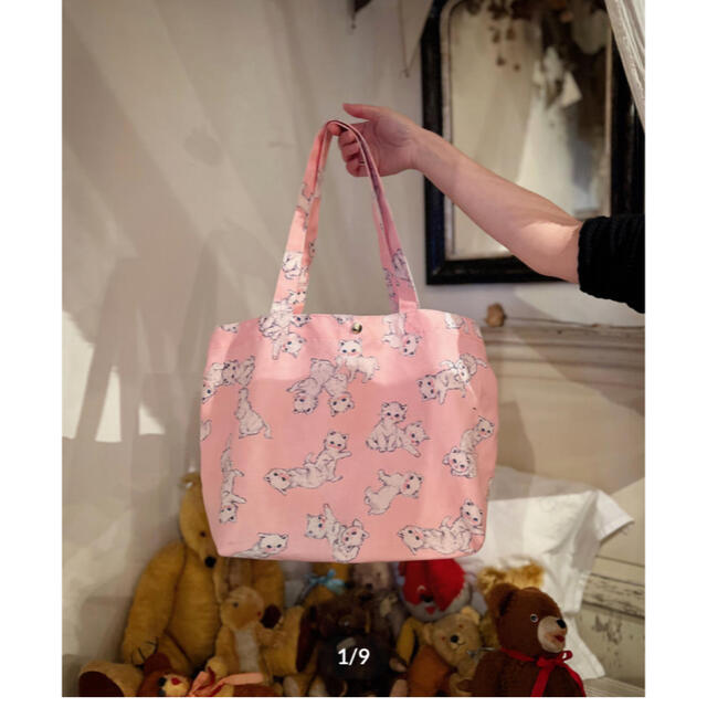 franche lippee(フランシュリッペ)の【新品】 yukiemon ユキエモン テキスタイルBAG うじゃうじゃねこ レディースのバッグ(トートバッグ)の商品写真