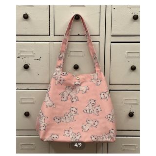 フランシュリッペ(franche lippee)の【新品】 yukiemon ユキエモン テキスタイルBAG うじゃうじゃねこ(トートバッグ)