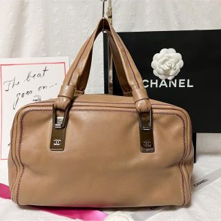 シャネル(CHANEL)の【専用】シャネル ハンドバッグ ラムスキン ☆美品☆(ハンドバッグ)