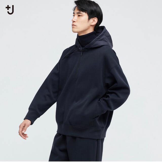 UNIQLO(ユニクロ)のタグ付き新品未使用品！UNIQLO +J ドライスウェットハーフジップパーカーM メンズのトップス(パーカー)の商品写真