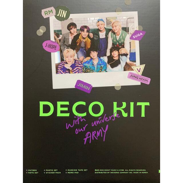 防弾少年団(BTS)(ボウダンショウネンダン)のBTS DECO KIT  SUGA シュガ　ユンギ　DECOBOOK チェキ エンタメ/ホビーのタレントグッズ(アイドルグッズ)の商品写真