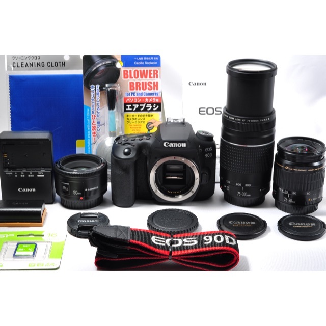 Canon - ❤️極上美品❤️Canon EOS 90D 単焦点&標準&超望遠トリプルレンズ