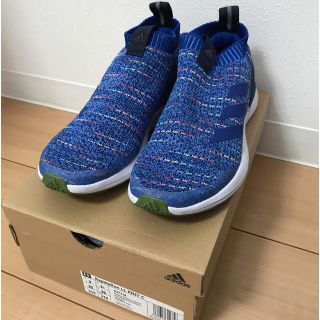 アディダス(adidas)のadidas RapidaRun LL KNIT C 青 21.5cm(スニーカー)