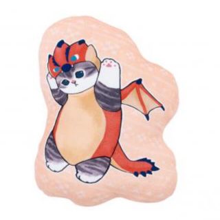  【リオレウス】モンスターハンター×mofusand ダイカットクッション(キャラクターグッズ)