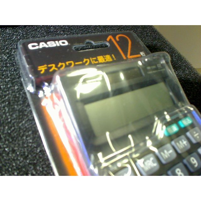 CASIO(カシオ)の【新品】CASIO[カシオ]12桁電卓/計算機【MK12 BK-N】プラ包装枠無 インテリア/住まい/日用品のオフィス用品(OA機器)の商品写真