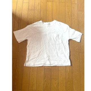 ジーユー(GU)のジーユーTシャツ Sサイズ　白Tシャツ(Tシャツ(半袖/袖なし))