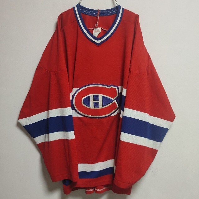 選べる配送時期 NHL CCM CANADIENS MASKA ホッケーシャツ ゲームシャツ
