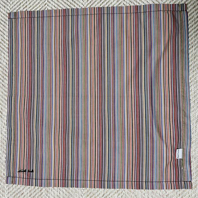 Paul Smith(ポールスミス)の【未使用品】 Paul smith / ポールスミス，マルチストライプ柄ハンカチ メンズのファッション小物(ハンカチ/ポケットチーフ)の商品写真