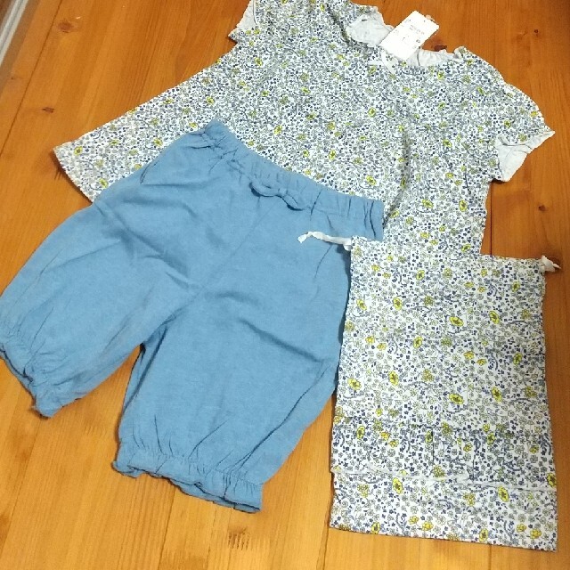 petit main(プティマイン)の新品 petit main パジャマセット110 キッズ/ベビー/マタニティのキッズ服女の子用(90cm~)(パジャマ)の商品写真