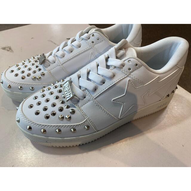 スニーカーAPE STUDDED BAPESTA US7.5 新品