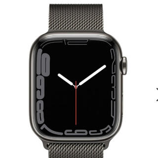 Apple Watch - アップルウォッチ7 45m 【グラファイトステンレス.全面ガラスコーティング済】