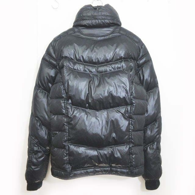 ディーゼル DIESEL ダウンジャケット ダウンコート ジップアップ 黒 S 特注 DIESEL ダウン ダウンジャケット