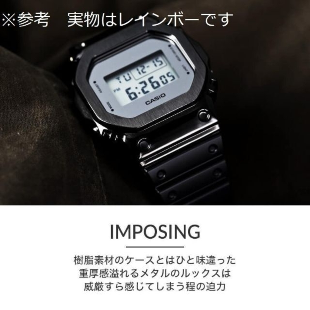 G-SHOCK DW-5600　カスタムベゼル　メタルレインボー メンズの時計(腕時計(デジタル))の商品写真