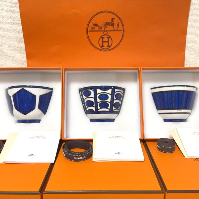 廃盤 新品 ギフト包装】エルメス ブルーダイユール マグカップ No.2