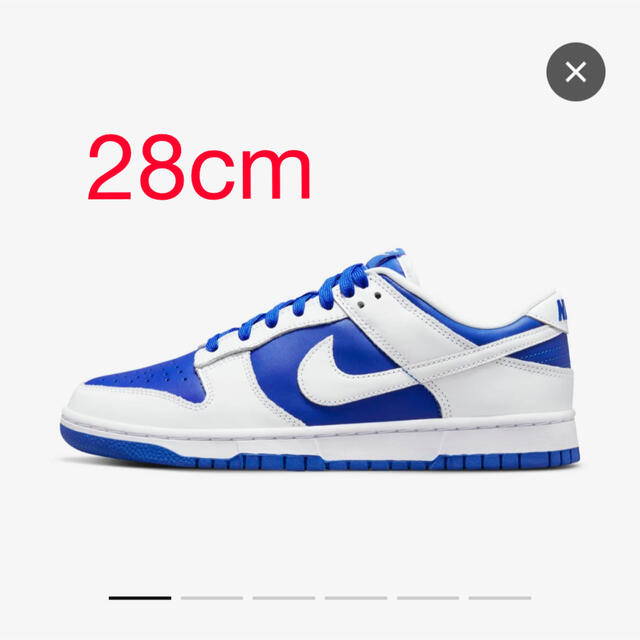 NIKE(ナイキ)のNIKE　ダンク Low Racer　Blue and White 28cm メンズの靴/シューズ(スニーカー)の商品写真