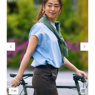 ニジュウサンク(23区)のぶっちい様専用　23区　ボリュームコットンフレンチスリーブ　Tシャツ(Tシャツ(半袖/袖なし))