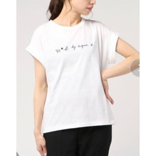 アニエスベー(agnes b.)のアニエスベーTシャツ　38 白(Tシャツ(半袖/袖なし))