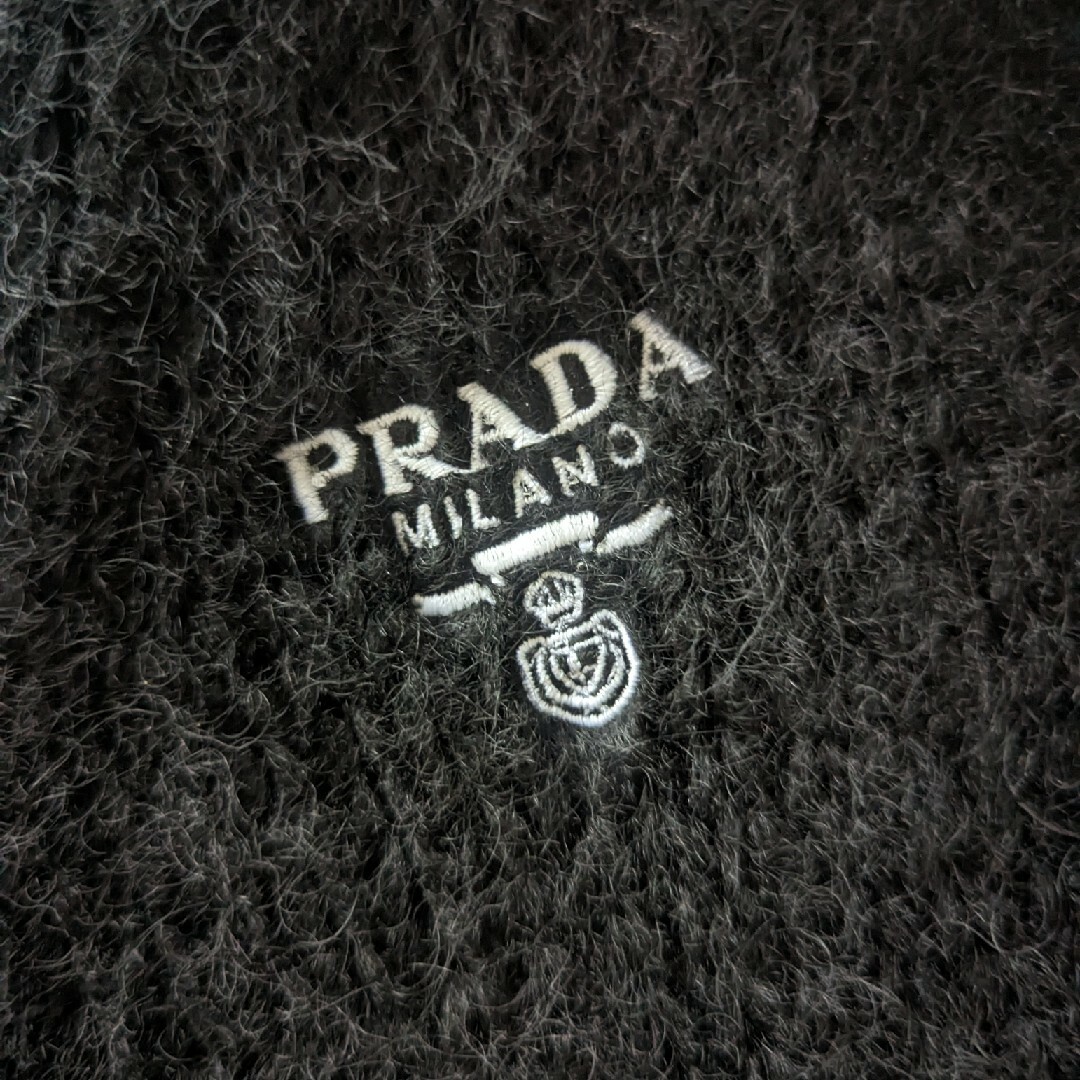 PRADA(プラダ)の極美品　プラダ　世界最高峰　モヘア　ロゴ　オーバーサイズ　ニット　セーター メンズのトップス(ニット/セーター)の商品写真