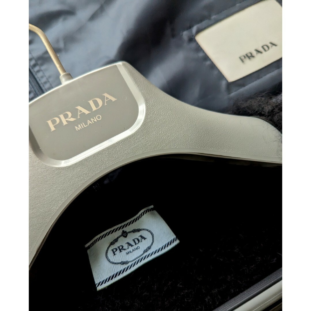 PRADA(プラダ)の極美品　プラダ　世界最高峰　モヘア　ロゴ　オーバーサイズ　ニット　セーター メンズのトップス(ニット/セーター)の商品写真