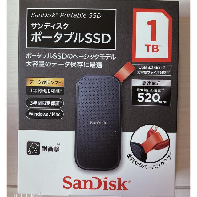 SDSSDE30-1T00-J25 ポータブルSSD 1TB
