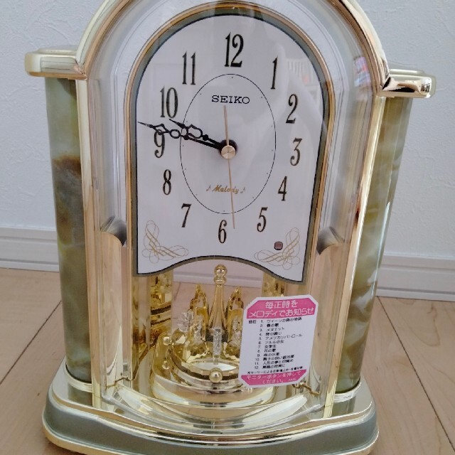 SEIKO(セイコー)のSEIKO　メロディ置き時計　BY425G インテリア/住まい/日用品のインテリア小物(置時計)の商品写真