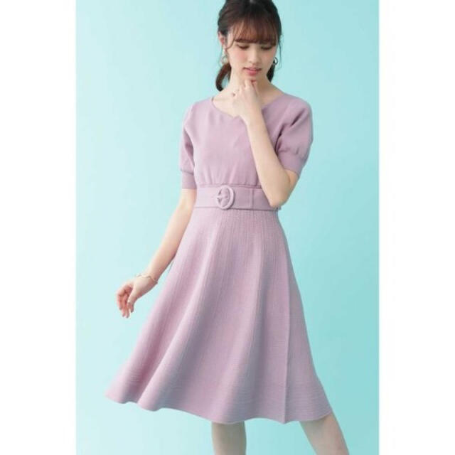 JILL by JILLSTUART(ジルバイジルスチュアート)のJILL by JILLSTUART フレアニットワンピース ジルバイ レディースのワンピース(ひざ丈ワンピース)の商品写真