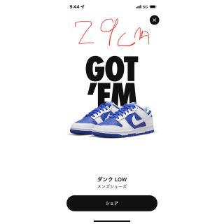 ナイキ(NIKE)のNIKE ナイキDUNK LOW ダンクロー RACER BLUE レーサー(スニーカー)