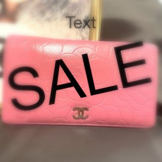 シャネル(CHANEL)の正規美品　CHANELカメリア二つ折り長財布(財布)