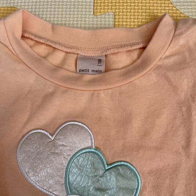 petit main(プティマイン)のプティマイン　カットソー　100 キッズ/ベビー/マタニティのキッズ服女の子用(90cm~)(Tシャツ/カットソー)の商品写真