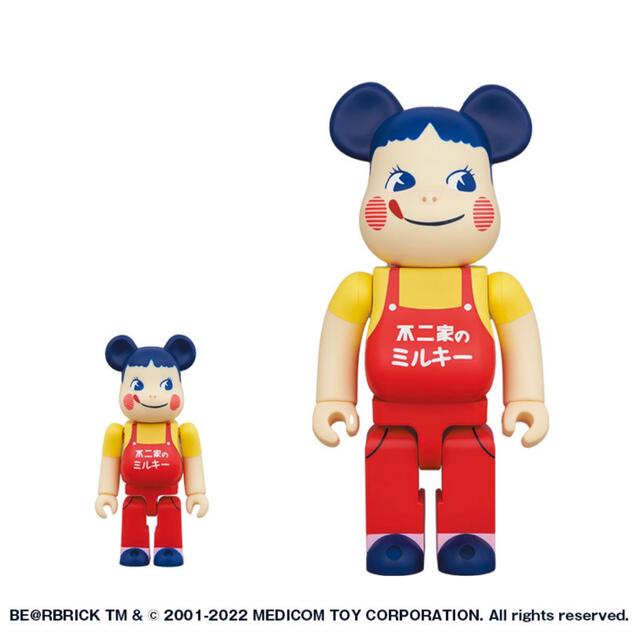 BE＠RBRICK ホーロー看板 ペコちゃん 100％＆400％