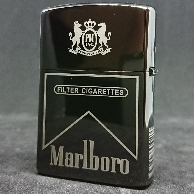 ZORRO マルボロ Marlboro ブラック Zippoサイズ メンズのファッション小物(タバコグッズ)の商品写真