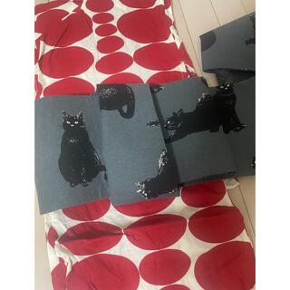 黒猫　リバーシブル　半幅帯　猫　ねこ(浴衣帯)