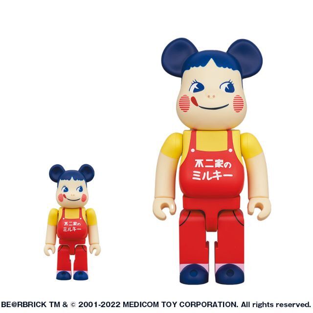 BE＠RBRICK ホーロー看板 ペコちゃん 100％ & 400％