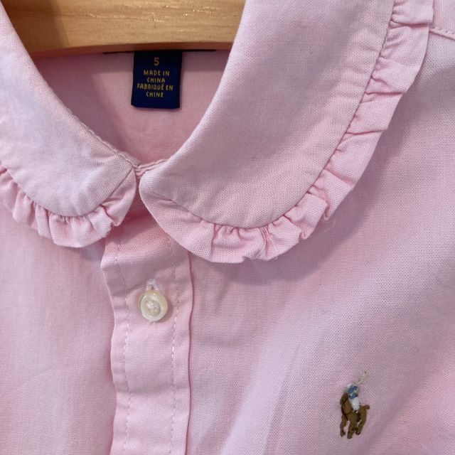 POLO RALPH LAUREN(ポロラルフローレン)の美品【ラルフローレン】女の子　ポロシャツ　半袖　長袖　ピンク　110 120 キッズ/ベビー/マタニティのキッズ服女の子用(90cm~)(Tシャツ/カットソー)の商品写真