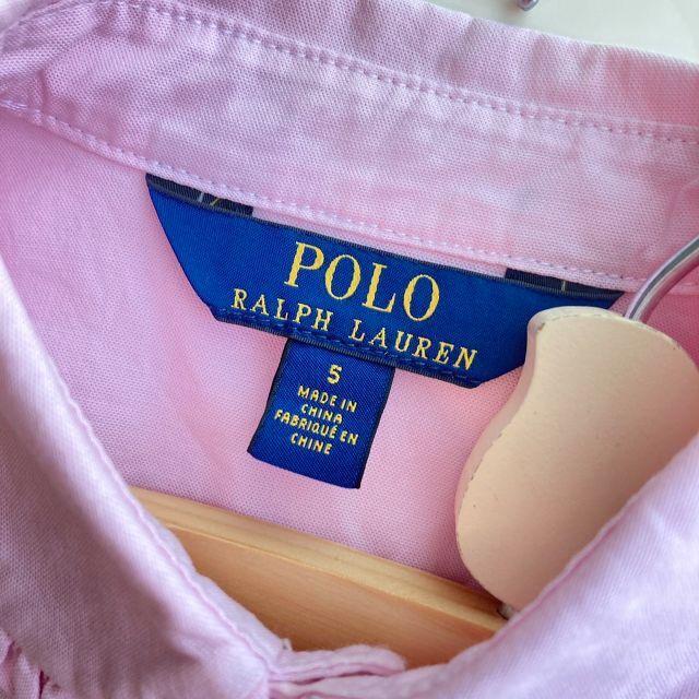 POLO RALPH LAUREN(ポロラルフローレン)の美品【ラルフローレン】女の子　ポロシャツ　半袖　長袖　ピンク　110 120 キッズ/ベビー/マタニティのキッズ服女の子用(90cm~)(Tシャツ/カットソー)の商品写真