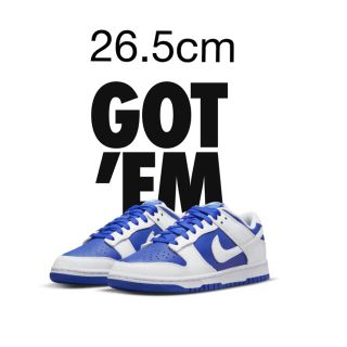 ナイキ(NIKE)のNike Dunk Low  Racer Blue and White(スニーカー)