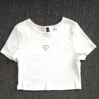 エイチアンドエム(H&M)のH&M　エイチアンドエム　Tシャツ　ミニT　ショート丈　レディース　XS(Tシャツ(半袖/袖なし))