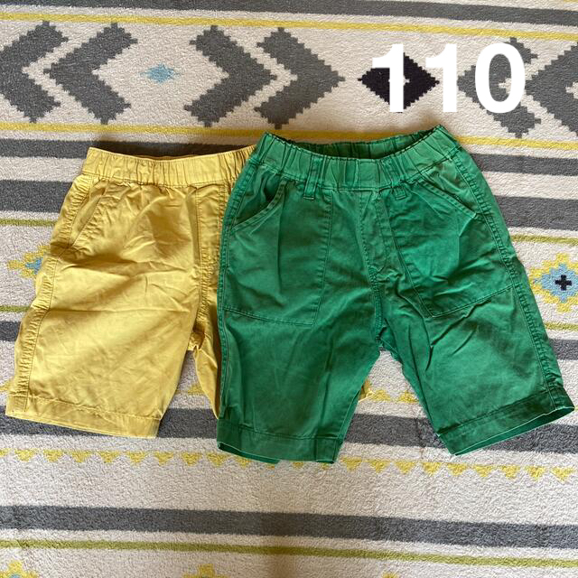 ユニクロ他 *ハーフパンツ2枚セット*110-