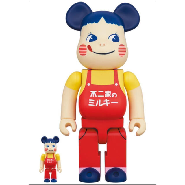 BE@RBRICK(ベアブリック)のBE@RBRICK ホーロー看板ペコちゃん　400%&100% エンタメ/ホビーのフィギュア(その他)の商品写真