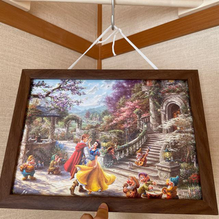 ディズニー白雪姫と７人のこびと　手作り　絵画(絵画額縁)
