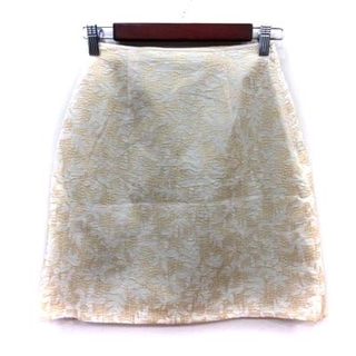 リリーブラウン(Lily Brown)のリリーブラウン 台形スカート ミニ 刺繍 0 黄色 イエロー /YI(ミニスカート)