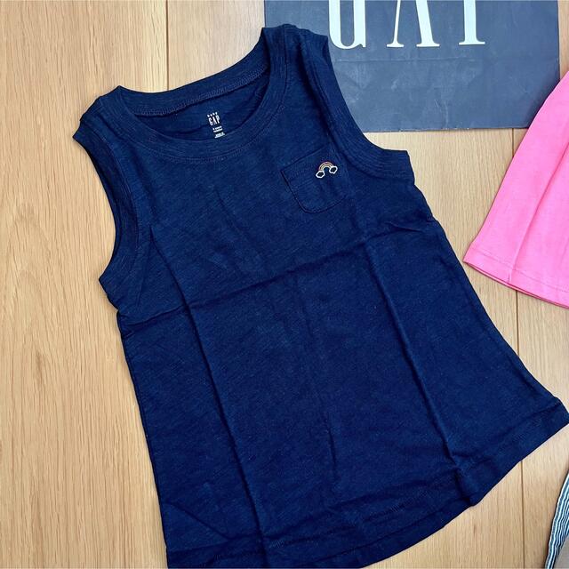 babyGAP(ベビーギャップ)の新品★baby gap Tシャツ＆ワイドパンツ　100 女の子　夏　ペプラム半袖 キッズ/ベビー/マタニティのキッズ服女の子用(90cm~)(Tシャツ/カットソー)の商品写真