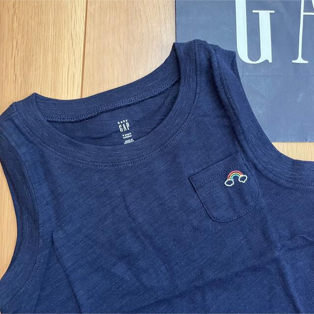 babyGAP(ベビーギャップ)の新品★baby gap Tシャツ＆ワイドパンツ　100 女の子　夏　ペプラム半袖 キッズ/ベビー/マタニティのキッズ服女の子用(90cm~)(Tシャツ/カットソー)の商品写真