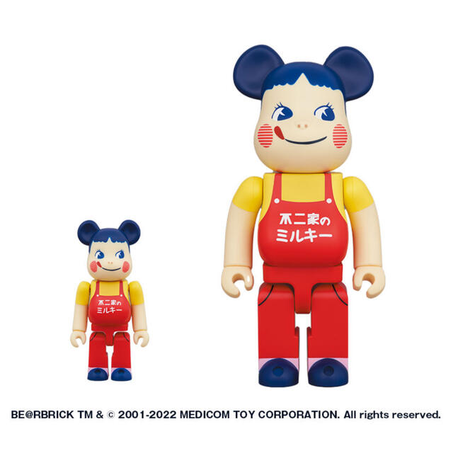 【新品未開封】BE@RBRICK ホーロー看板 ペコちゃん 100%＆400%