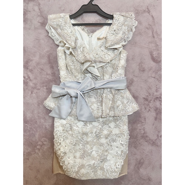 【ROBE de FLEURS】ペプラム ドレス