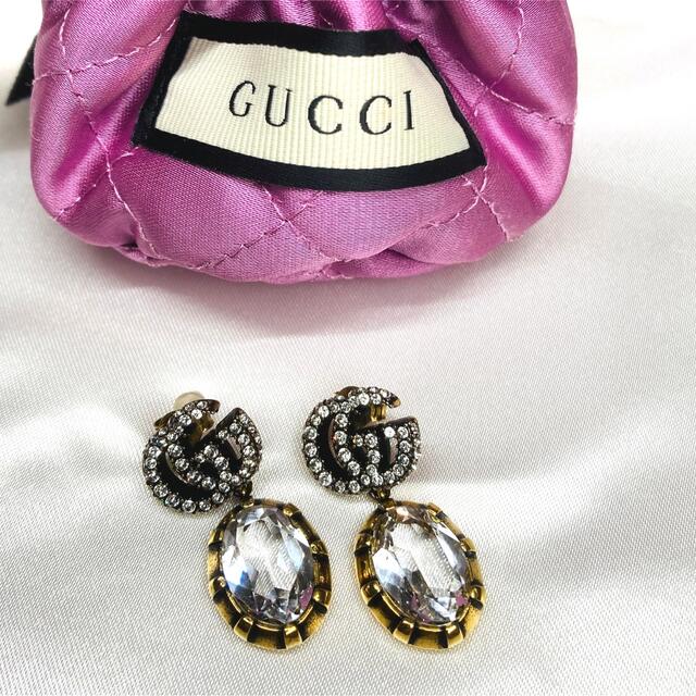 Gucci(グッチ)の★グッチ★ GGマーモント ストーン ピアス レディースのアクセサリー(ピアス)の商品写真