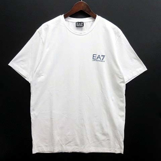 47cm身幅エンポリオアルマーニ EA7 ロゴ Tシャツ 半袖 2021SS 白 3XL